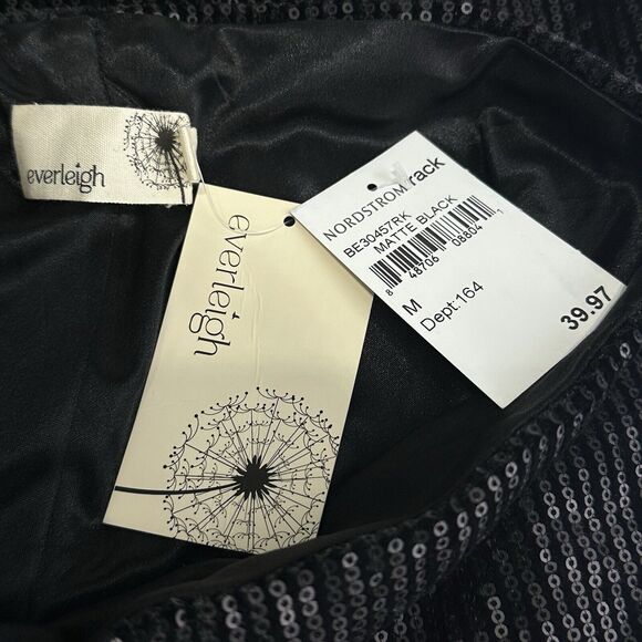 everleigh black sequin midi pencil skirt Size M - Picture 9 of 12